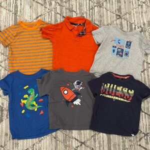 Six short sleeve shirts